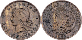 Argentina, 2 Centavos 1891