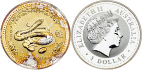 Australia, 1 Dollar (1 Oz) 2001, Lunar Series - Year of the Snake