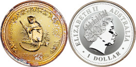 Australia, 1 Dollar (1 Oz) 2004, Lunar Series - Year of the Monkey