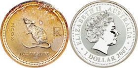 Australia, 1 Dollar (1 Oz) 2007, Lunar Series - Year of the Rat