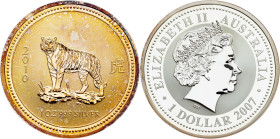 Australia, 1 Dollar (1 Oz) 2007, Lunar Series - Year of the Tiger