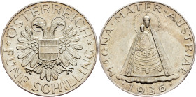 Austria, 5 Schilling 1936, Vienna
