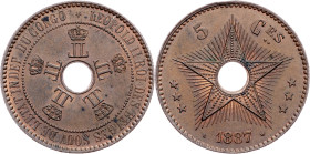 Belgian Congo, 5 Centimes 1887