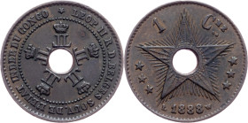 Belgian Congo, 1 Centime 1888