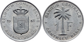 Belgian Congo, 1 Franc 1960, Brussels
