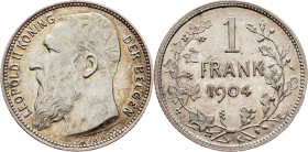 Belgium, 1 Franc 1904, Brussels