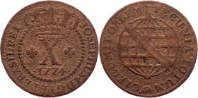 Brazil, 10 Reis 1774