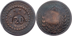 Brazil, 20 Reis 1823
