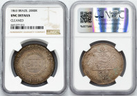 Brazil, 2000 Reis 1863