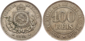 Brazil, 100 Réis 1871, Rio de Janeiro