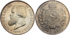 Brazil, 2000 Reis 1889