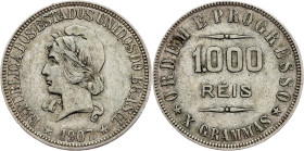 Brazil, 1000 Reis 1907