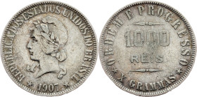 Brazil, 1000 Reis 1907