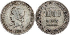 Brazil, 1000 Reis 1909