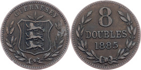 Guernsey, 8 Doubles 1885, Heaton