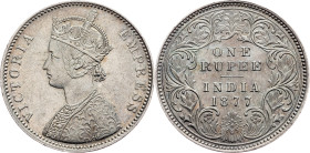 British India, 1 Rupee 1877