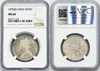 British India, 1 Rupee 1878, (B)