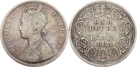 British India, 1 Rupee 1883