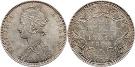 British India, 1 Rupee 1900