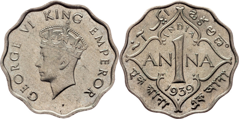 British India, 1 Anna 1939, Bombay British India, George VI., 1 Anna 1939, Bomba...