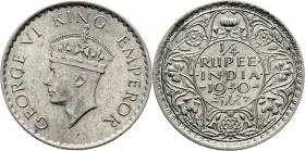 British India, 1/4 Rupee 1940, Bombay