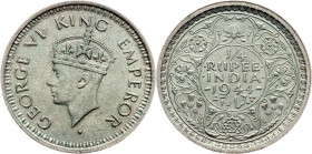 British India, 1/4 Rupee 1944, Bombay