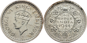 British India, 1 Rupee 1944, Bombay