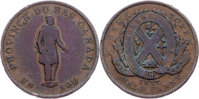 Canada, 1/2 Penny 1837, Montreal