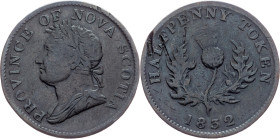 Canada, 1/2 Penny 1832
