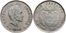 Colombia, 10 Centavos 1942, Bogota