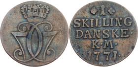 Denmark, 1 Skilling 1771