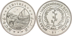 Eritrea, 1 Dollar 1993, Tadworth