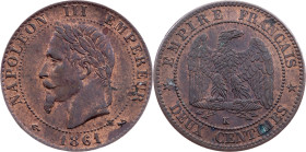 France, 2 Centimes 1861, K