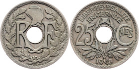 France, 25 Centimes 1918