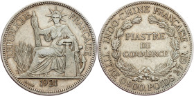 French Indochina, 1 Piastre 1921, San Francisco