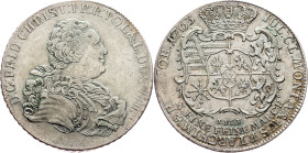 Germany, 1 Conventionsthaler 1763, FWôF, Dresden