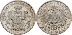 Germany, 2 Mark 1896, J
