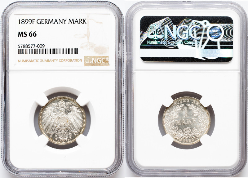 Germany, 1 Mark 1899, F Germany, 1 Mark 1899, F, Ag, KM# 14, Extraordinary speci...