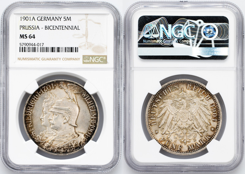 Germany, 5 Mark 1901, A Germany, Prussia, William II., 5 Mark 1901, A, 27,77 g, ...