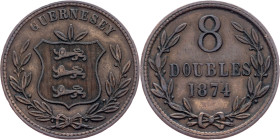 Guernsey, 8 Doubles 1874