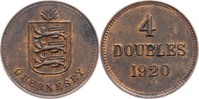 Guernsey, 4 Doubles 1920, Heaton