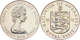 Guernsey, 25 Pence 1978, Llantrisant