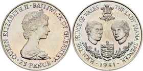 Guernsey, 25 Pence 1981, Llantrisant