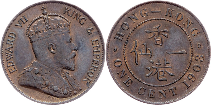 Hong Kong, 1 Cent 1903, London Hong Kong, Edward VII., 1 Cent 1903, London, 7,44...