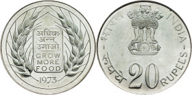 India, 20 Rupees 1973, Mumbai