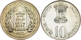 India, 10 Rupees 1973, Mumbai