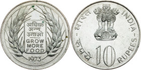 India, 10 Rupees 1973, Bombay 