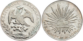 Mexico, 8 Reales 1877, Mo MH