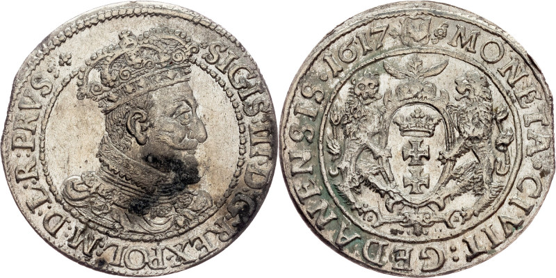 Poland, Ort 1617, Danzig Poland, Sigismund III. Vasa, Ort 1617, Danzig, 6,726 g,...