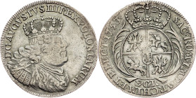 Poland, 8 Groschen 1753, Leipzig
